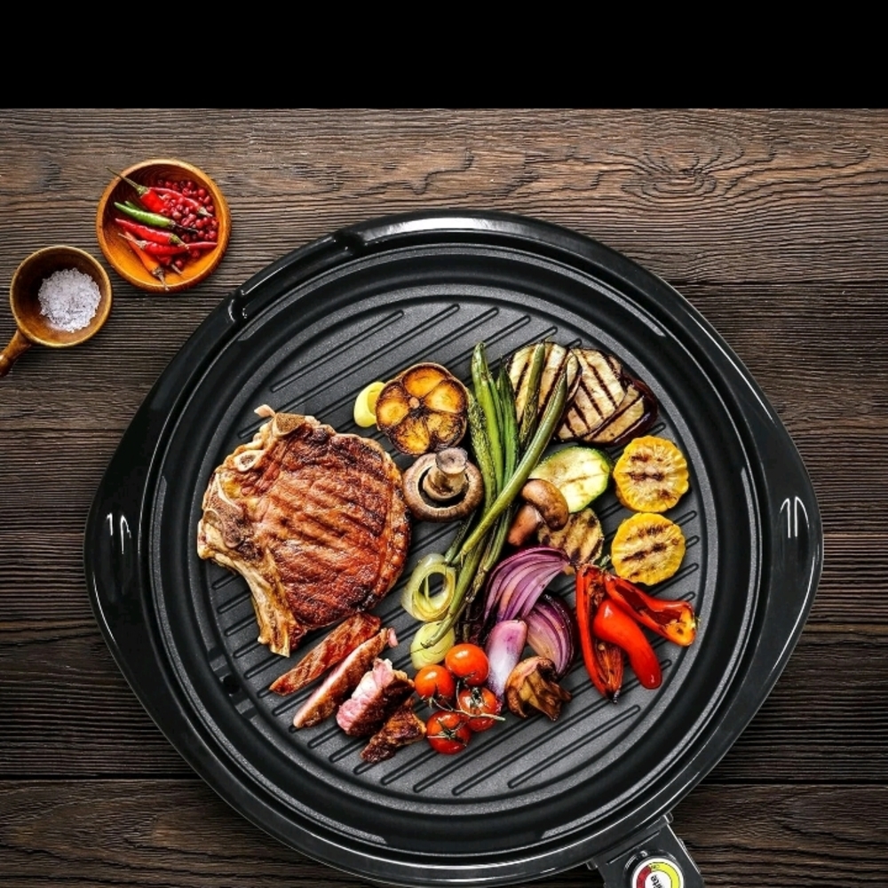 Farberware Smokeless Tabletop Griller with Silver Finish